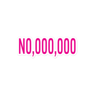 N0,000,000 Sticker